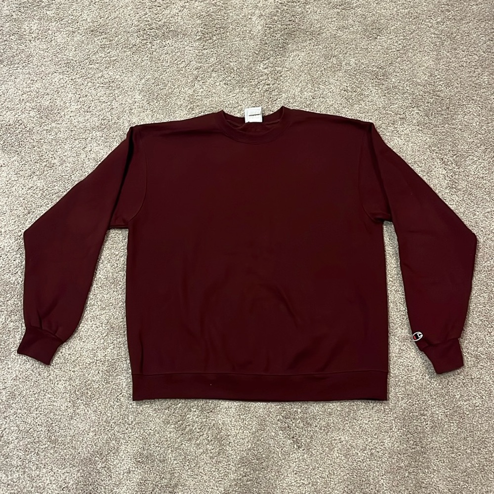 Vintage maroon champion crewneck. Blank